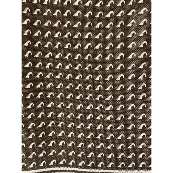 Vintage 70s Fair Isle Brown White Women's Sleeveless Top Medium Unbranded - Picture 4 of 6